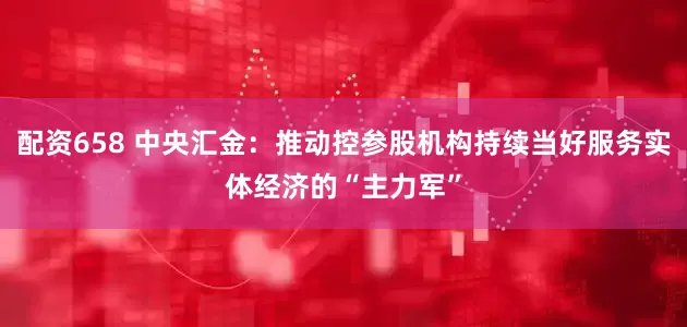 配资658 中央汇金：推动控参股机构持续当好服务实体经济的“主力军”