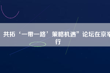 共拓‘一帶一路’策略機遇”論壇在京舉行