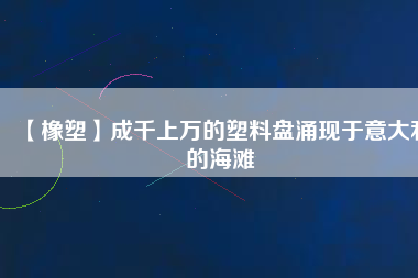 【橡塑】成千上萬的塑料盤涌現于意大利的海灘