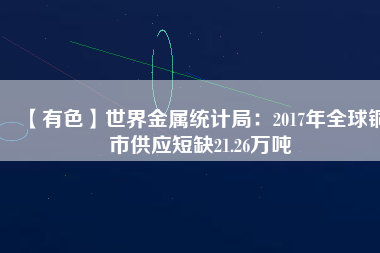 【有色】世界金屬統計局：2017年全球銅市供應短缺21.26萬噸